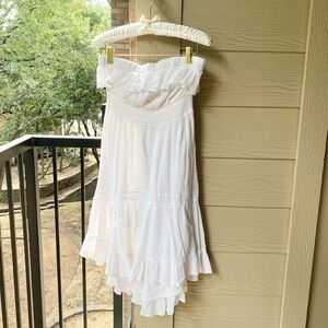 Anthropologie HD in Paris Sunny Repose Gauze Strapless Dress